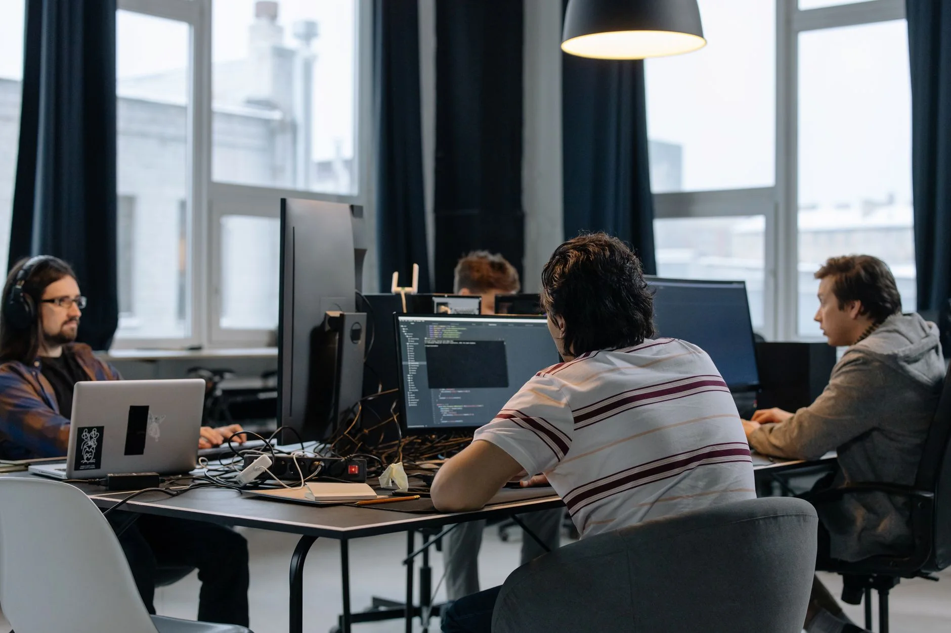 Developers collaborating in a modern Johannesburg office